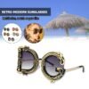 Design Summer Sunglasses Pearl Frame Women's Eyeglasses Vintage Frame Female Clear Lens Optical Eyewear UV400