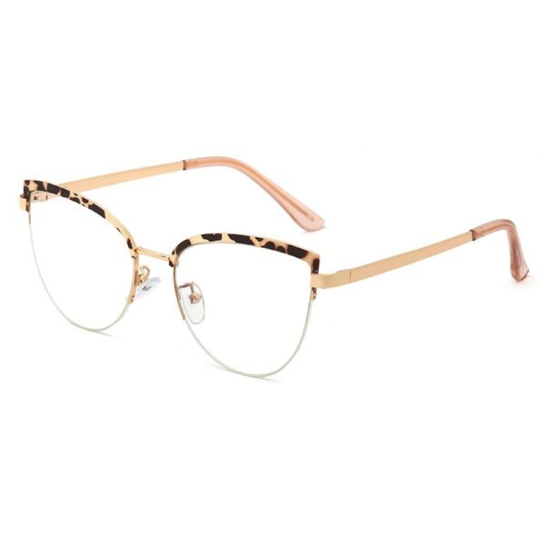 48193 Vintage Cat Eye Anti-blue Light Metal Glasses Frames Men Women Optical Fashion Computer Glasses