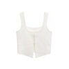 Short knitted camisole tank top strapless for women
