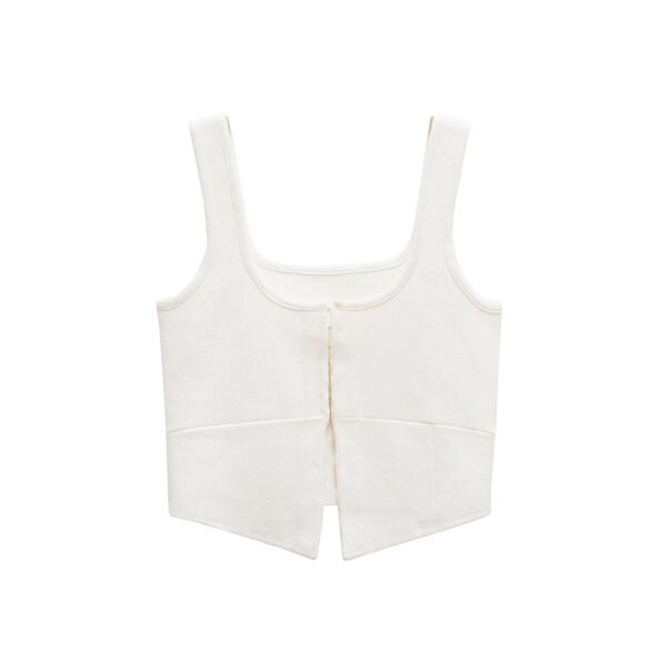 Short knitted camisole tank top strapless for women