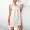 European and American minimalist lace dress