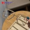 Women Sunglasses Vintage clear lens glasses ladies luxury rhinestone eyeglasses men optical Shades