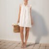 European and American minimalist lace dress