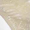 Round neck short sleeved jacquard mesh hollowed out T-shirt top for women