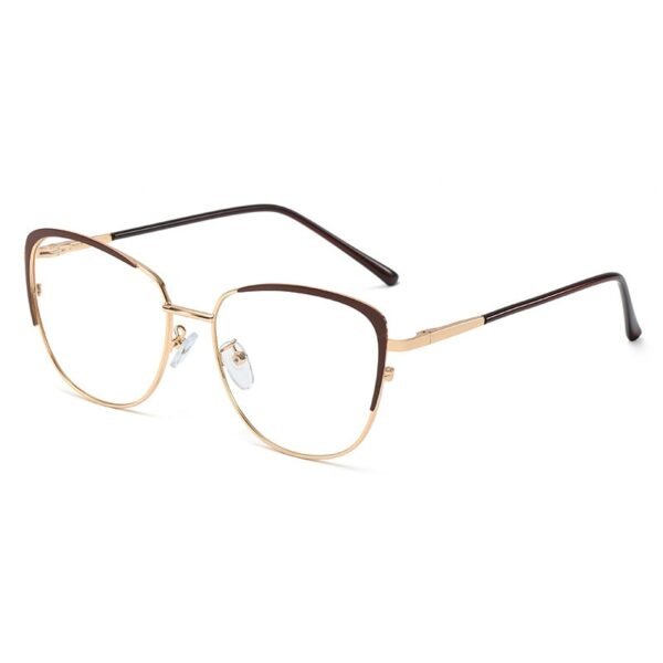 Cat Eye Retro Anti-blue light Metal Glasses Frames Men Women Optical Fashion Computer EyeGlasses