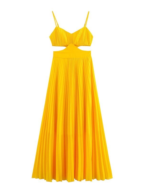 Waist opening backless camisole dress for women