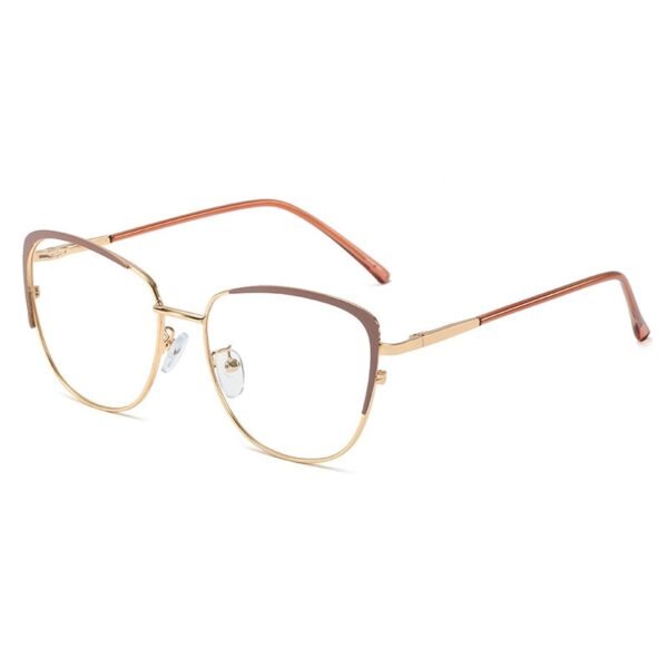 Cat Eye Retro Anti-blue light Metal Glasses Frames Men Women Optical Fashion Computer EyeGlasses