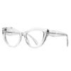 Cat's Eye Anti-Blue Light Glasses Large Frame Irregular Women's Optical Frame