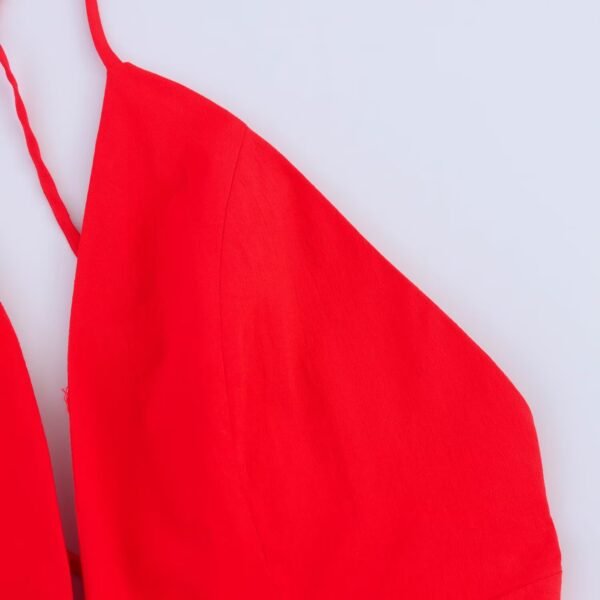 Street fashion versatile simple backless dress for women