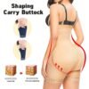 Adjustable seamless high waisted beauty pants with zipper waist cinching body shaping and gathering jumpsuit