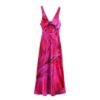 540749872 Fashionable backless printed MIDI dress for women