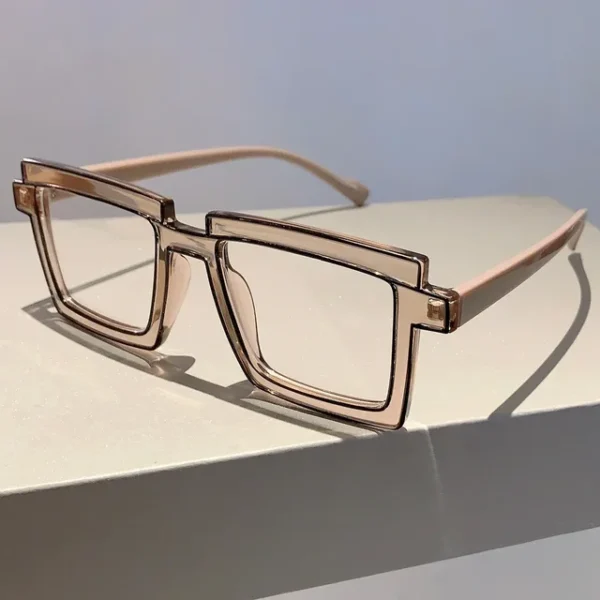 Vintage Square Eyeglasses   New Cute Cartoon Style Blue Light Blocking Spectacles Ins Trendy Optical Computer Eyewear