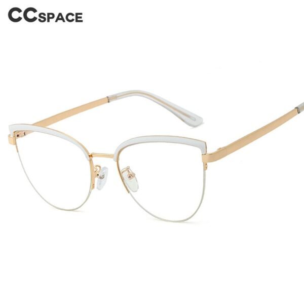 48193 Vintage Cat Eye Anti-blue Light Metal Glasses Frames Men Women Optical Fashion Computer Glasses