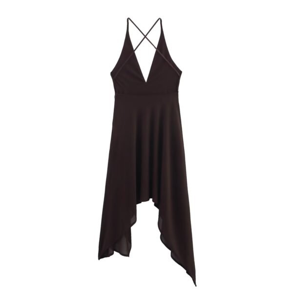 Fashionable slim asymmetric camisole dress for women