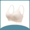 One-Piece Fixed Cup Nursing Underwear Non-Marking No Steel Ring Gathering Pregnancy Comfortable Postpartum Breastfeeding Bra