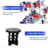 Mini Jazz Drum Set 6 Drums with Stool Musical Instruments Toy Birthday Gift for Beginners Boys Girls (with LED Light)