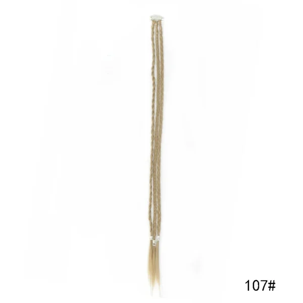 LUPU Synthetic Braid Clip in Hair Extensions Braids Long Ponytail Hairpieces For Women Kids Girls Daily Party Cosplay