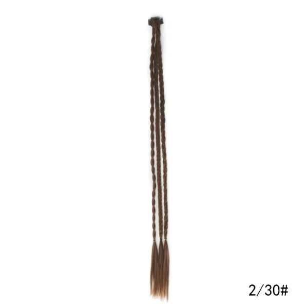 LUPU Synthetic Braid Clip in Hair Extensions Braids Long Ponytail Hairpieces For Women Kids Girls Daily Party Cosplay