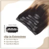 Vlasy 7pcs/set Lace Clip In Human Hair Extensions 8'' Real Human Hair Brazilian Clip in Hair Extensions For Adding Hair
