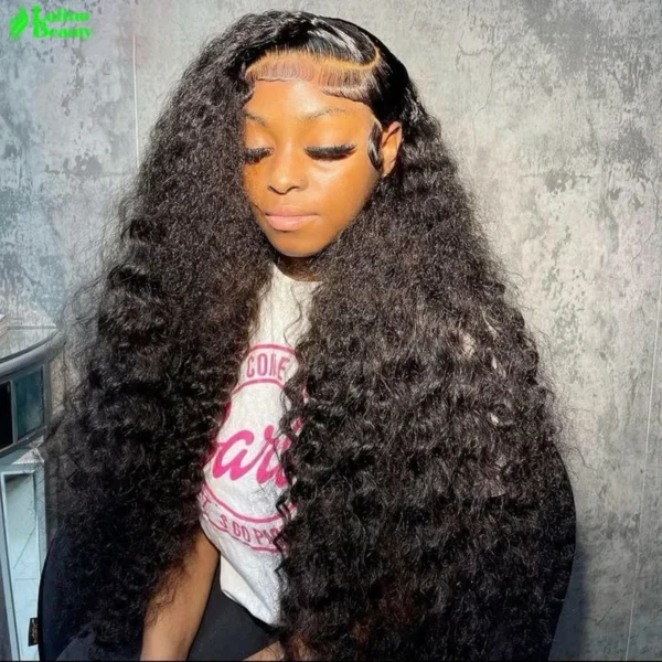 curly wig 100% human hair wigs hd lace wig 13x6 lace frontal wig deep wave water wave cheap wigs on sale for women choice