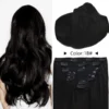 Vlasy 7pcs/set Lace Clip In Human Hair Extensions 8'' Real Human Hair Brazilian Clip in Hair Extensions For Adding Hair