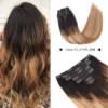 Vlasy 7pcs/set Lace Clip In Human Hair Extensions 8'' Real Human Hair Brazilian Clip in Hair Extensions For Adding Hair