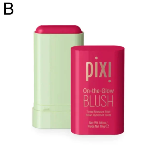 Waterproof 3-in-1 Blush Stick Functional Easy Color Rouge Blusher Cream High Color Rendering Blush Matte Contour Makeup