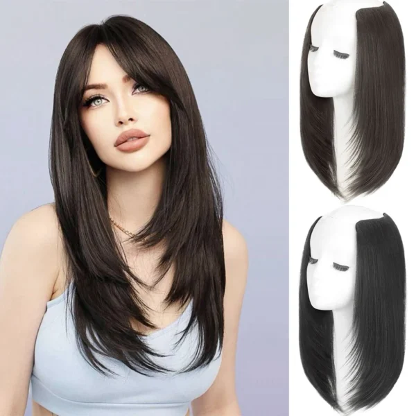 Synthetic Women's Styling Long Hair Extra Long Hair Synthetic Wigs Layered Hair Extensions Top of the Head Increase Hair