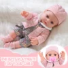 12in/30cm Reborn Doll Can Be Washed, Appease Be Education Soft Baby Doll Limb Movable and Clothes Detachable, Children's Toy Gif