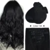Vlasy 7pcs/set Lace Clip In Human Hair Extensions 8'' Real Human Hair Brazilian Clip in Hair Extensions For Adding Hair