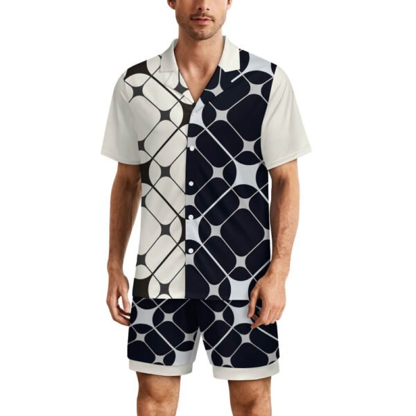 Ice silk  Short sleeved pajama set